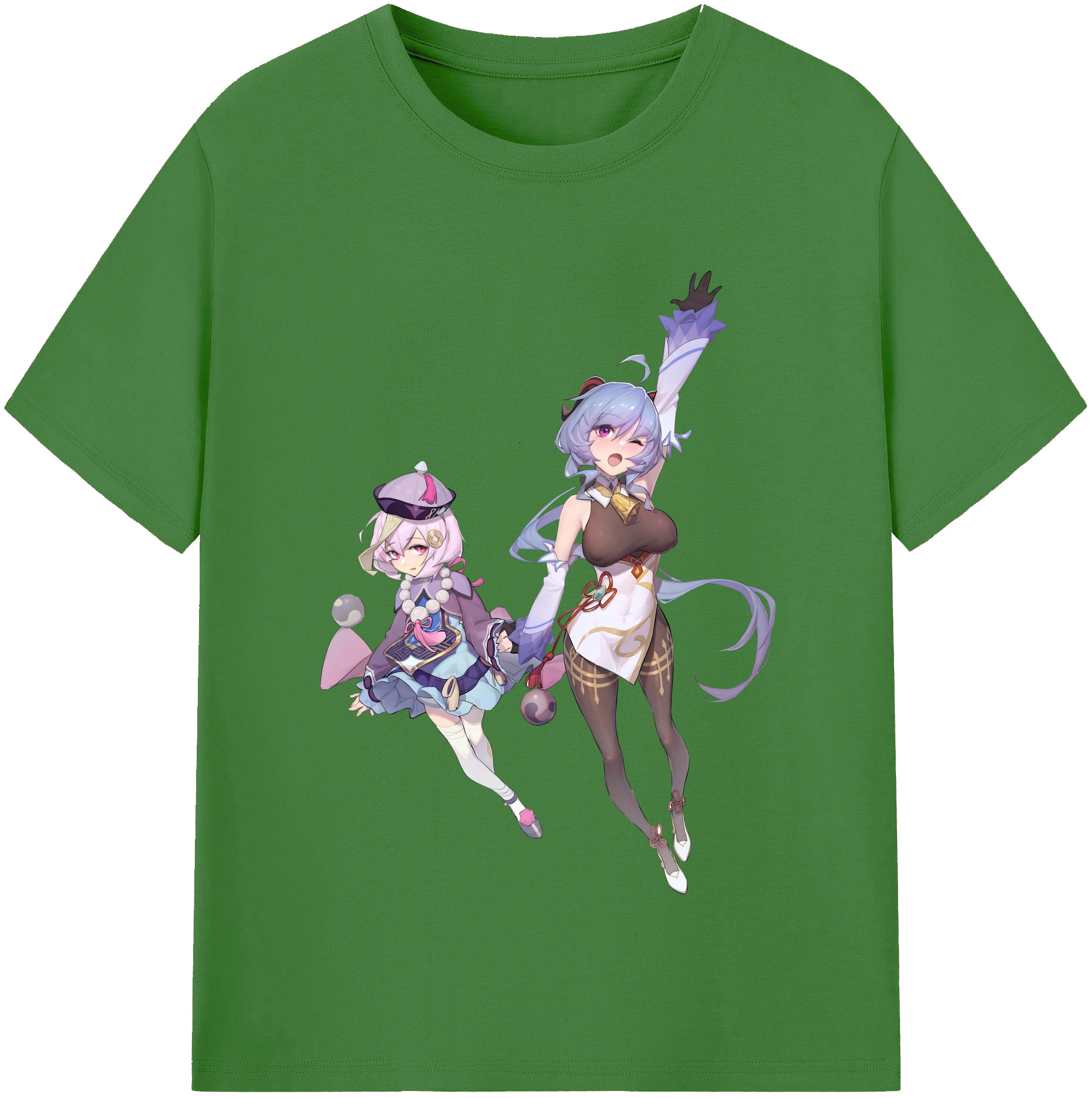 げんし神 七七 なな  genshin Nana レディースカジュアルプリントTシャツ（綿100％）